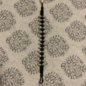 Leather & Pearl bracelet